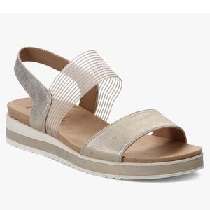Lifestride Zing Metallic Gold Sandals